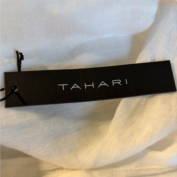 Tahari Essentials 100% White Linen Pants M NWT - Picture 6 of 9